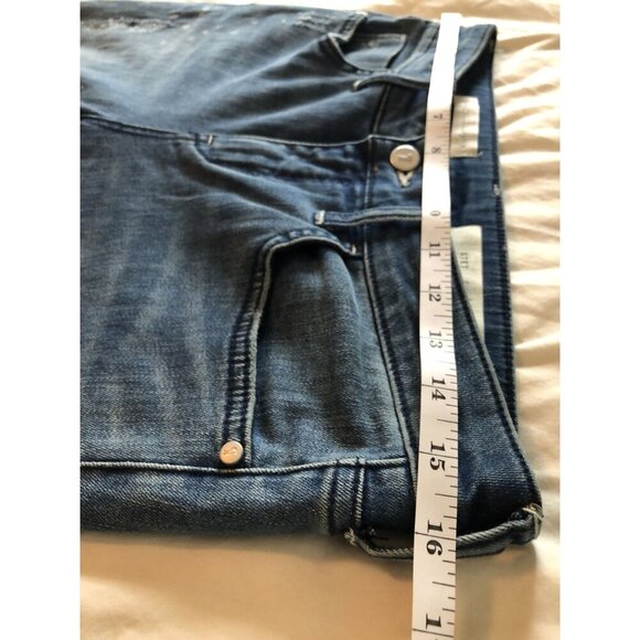 Pilcro Anthropologie Women's Distressed Skinny Jeans 29 Blue Medium Wash - Picture 8 of 10